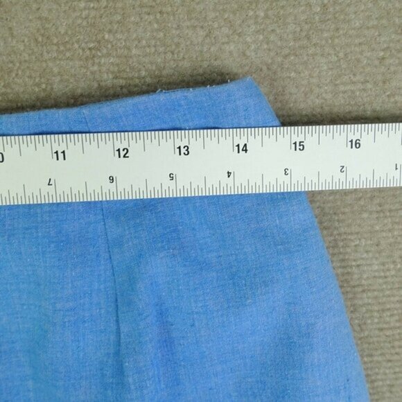 Custom Made Women‎ Small Blue Wait Leave Knee Length A-Line Skirt - Picture 2 of 6